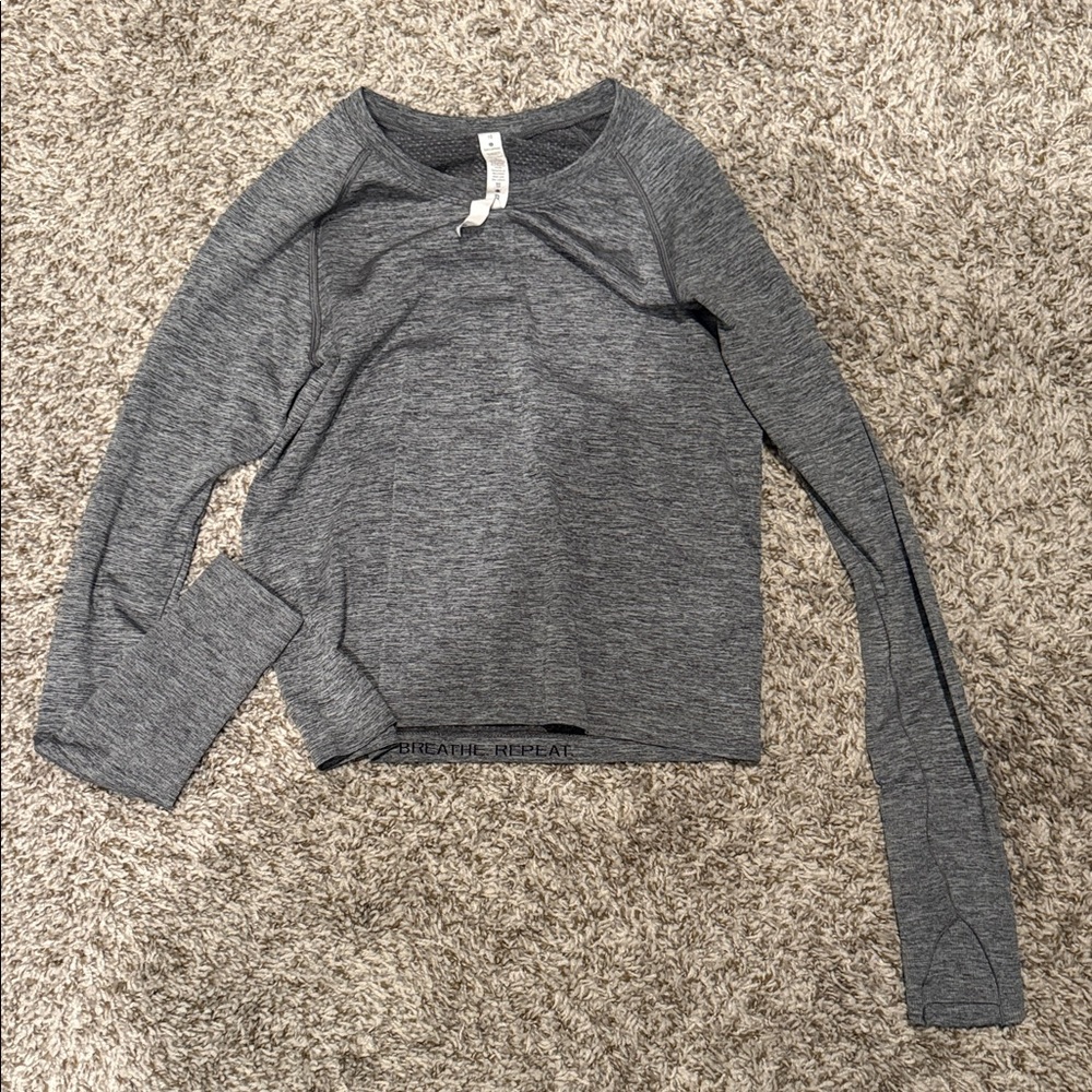 lululemon athletica Gray Long Sleeve Top